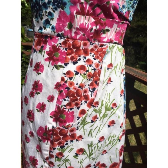 Gorgeous Alyn Paige Semi Formal Strapless Floral Dress Size 5/6 - Picture 3 of 4